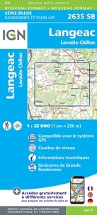  IGN - Langeac, Lavoûte-Chilhac - 1/25 000.