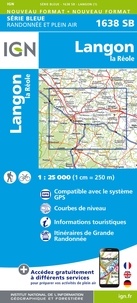 IGN - Langon La Réole - 1/25 000.