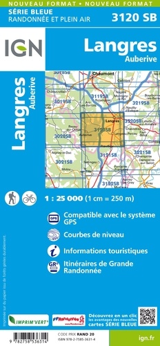Langres Auberives. 1/25 000