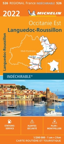 Languedoc-Roussillon, Occitanie Est. 1/200 000, indéchirable  Edition 2022