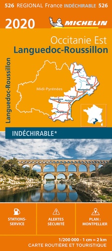  Michelin - Languedoc-Roussillon - 1/200 000, indéchirable.