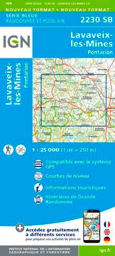 Lavaveix-les-Mines Pontarion. 1/25 000