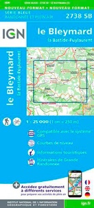  IGN - Le Bleymard, La Bastide-Puylaurent - 1/25 000.