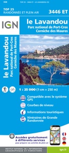  IGN - Le Lavandou - Parc national de Port-Cros, Corniche des Maures. 1/25 000.