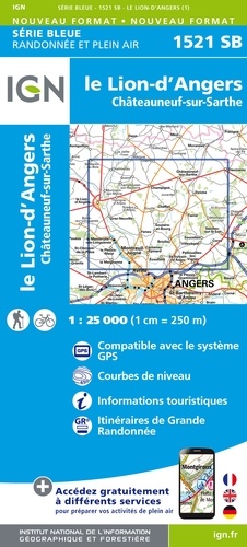Le Lion-d'Angers Châteauneuf-sur-Sarthe. 1/25 000