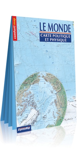 Le monde carte politique et physique. 1/31 000 000