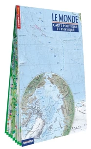 Le monde - Carte politique et physique