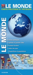 Blay-Foldex - Le Monde - 1/32 500 000. Carte politique et physique.