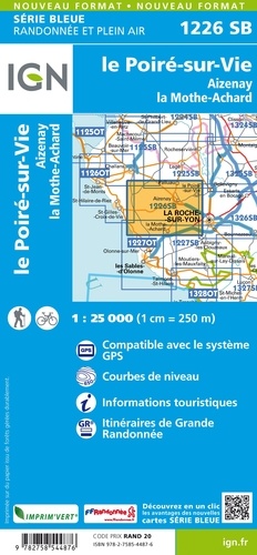 Le Poiré-sur-Vie, Aizenay, Les Achards. 1/25 000