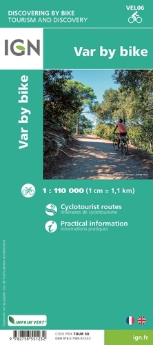 Le Var à vélo. 1/110 000