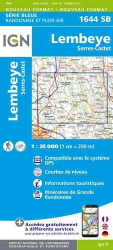 Lembeye Serres-Castet. 1/25 000