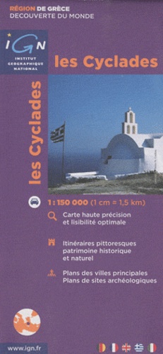  IGN - Les Cyclades - 1/150 000.