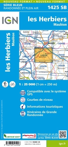 Les Herbiers, Mauléon. 1/25 000