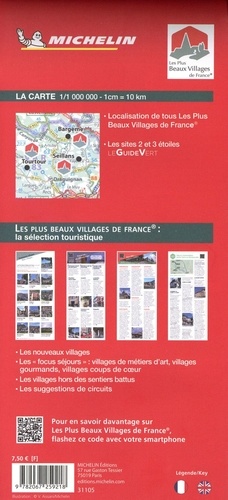 Les Plus Beaux Villages de France. Plus de 170 lieux d'émotion. 1/1 000 000  Edition 2023