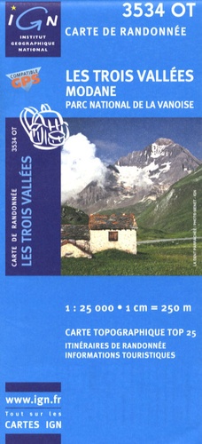 Les Trois Vallées. 1/25 000 (3534OT)