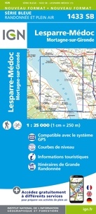  IGN - Lesparre-Médoc, Mortagne-sur-Gironde - 1/25 000.
