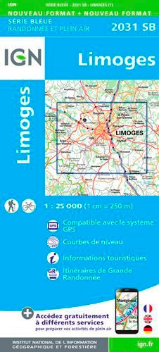 Limoges. 1/25 000