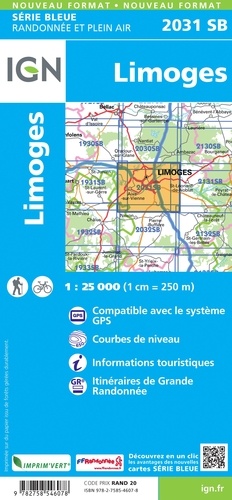 Limoges. 1/25 000