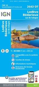  IGN - Lodève, Bedarieux, Lac de Salagou - 1/25 000.