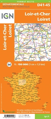 Loir-et-Cher Loiret. 1/150 000
