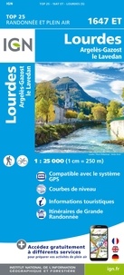  IGN - Lourdes, Argelès-Gazost, Le Lavedan - 1/25 000.