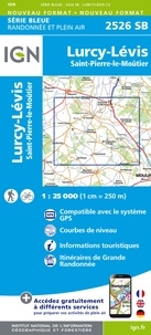  IGN - Lurcy-Lévis Saint-Pierre-le-Moûtier - 1/25 000.