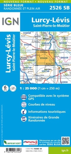 Lurcy-Lévis Saint-Pierre-le-Moûtier. 1/25 000
