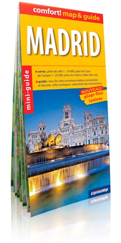  Express Map - Madrid - Miniguide, plan de ville 1/10 000, plan de Casa de Campo 1/25 000.