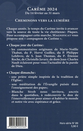 Magnificat Grand format Hors-série N° 89 Le compagnon de Carême -  -  Edition 2024