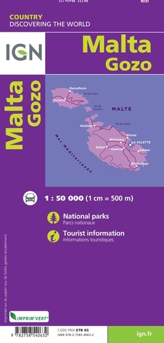 Malte, Gozo. 1/50 000