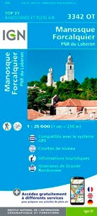  IGN - Manosque, Forcalquier, PNR du Luberon - 1/25 000.