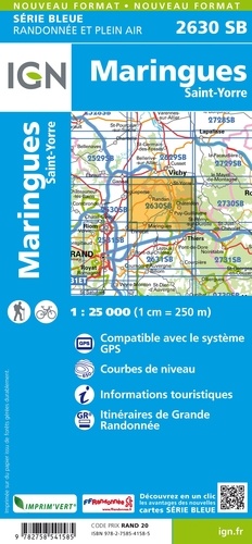 Maringues Saint-Yorre. 1/25 000