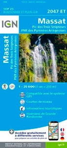  IGN - Massat, Pic des Trois Seigneurs, PNR des Pyrénées Ariégeoises - 1/25 000.