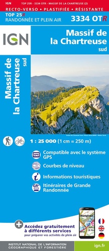 Massif de la Chartreuse sud. 1/25 000 2e édition