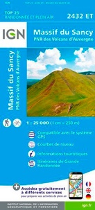  IGN - Massif du Sancy, PNR des volcans d'Auvergne - 1/25 000.