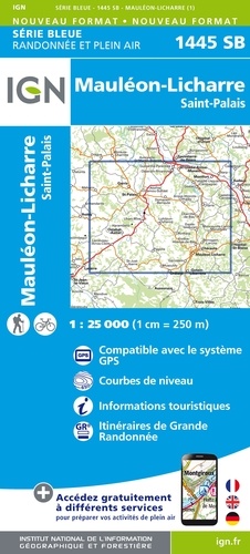 Mauléon-Licharre, St-Palais. 1/25 000