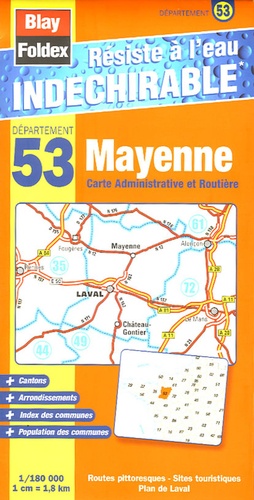  Blay-Foldex - Mayenne - 1/180 000.