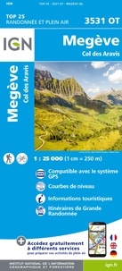  IGN - Megève, Col des Aravis - 1/25 000.