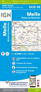  IGN - Melle, Brioux-sur-Boutonne - 1/25 000.