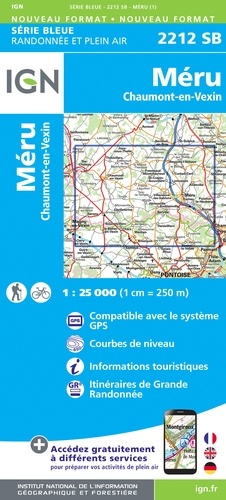 Méru, Chaumont-en-Vexin. 1/25 000