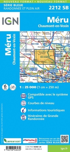 Méru, Chaumont-en-Vexin. 1/25 000