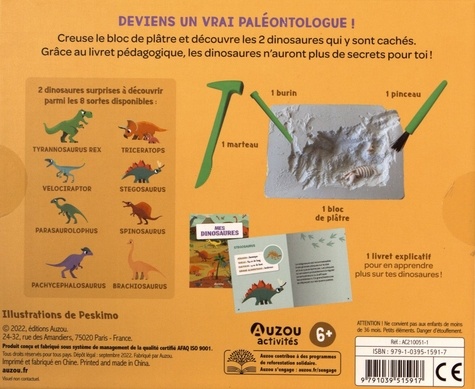 Mes 2 dinosaures à déterrer