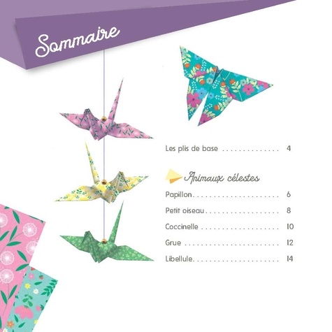 Mes jolies créations en origami. Merveilleuse nature. Avec 150 feuilles à origami, du fil argenté, des stickers et des perles dorées