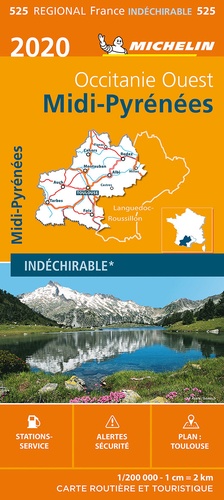  Michelin - Midi-Pyrénées - 1/200 000, indéchirable.