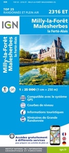  IGN - Milly-la-Forêt, Malesherbes, La Ferté-Alais - 1/25 000.