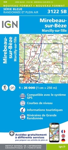 Mirebeau-sur-Bèze Marcilly-sur-Tille. 1/25 000