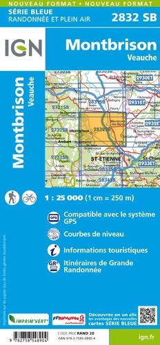 Montbrison, Veauche. 1/25 000