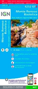  IGN - Monte Renoso, Bastelica, Parc naturel de Corse - 1/25 000.