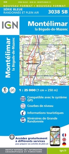 Montélimar La Bégude-de-Mazenc. 1/25 000
