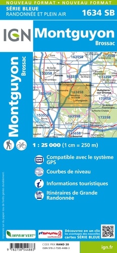 Montguyon, Brossac. 1/25 000
